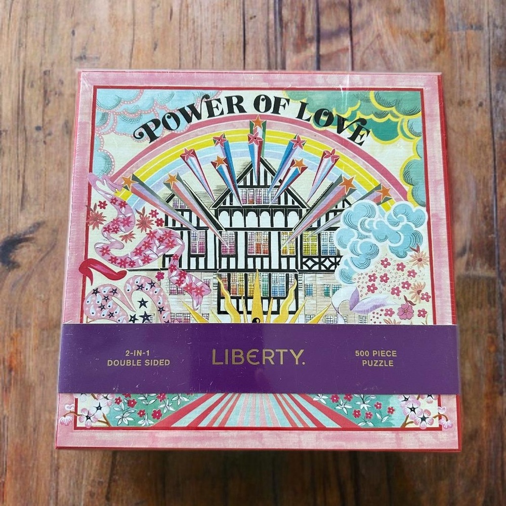 Liberty Power of Love 500 Piece Puzzle and Checkers Game Set. New.